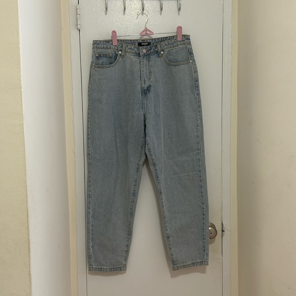 Light wash Missguided straight leg jeans